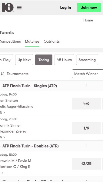 10bet UK Tennis