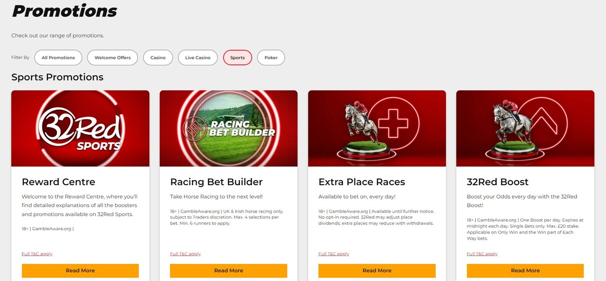 32red Sportsbook Uk Promotions pc