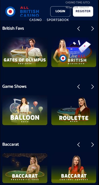 Allbritish Live Casino UK