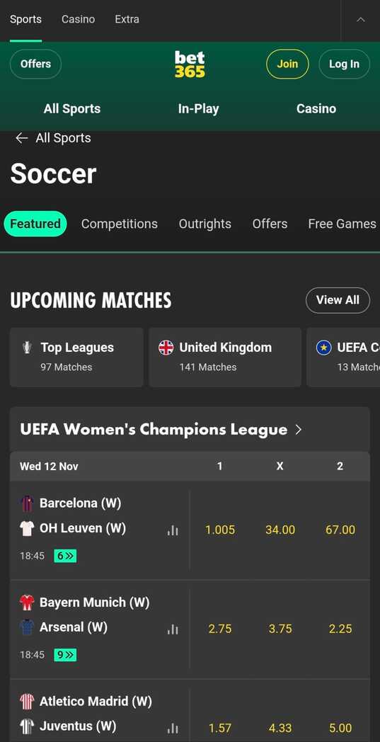 Bet365 Football UK