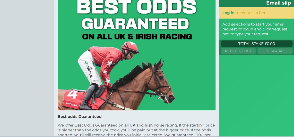 Betcentral Sportsbook UK Promotions pc