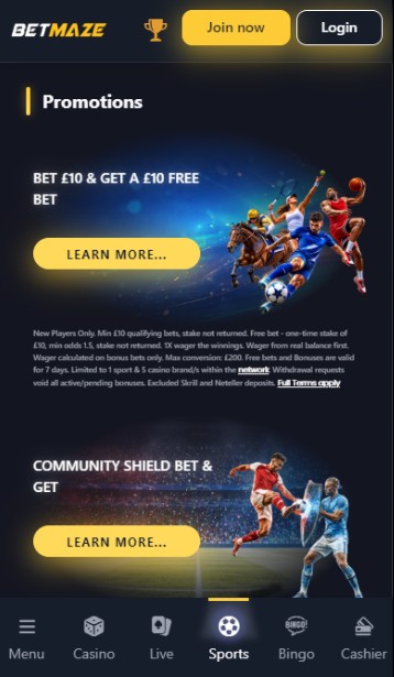 Betmaze Betting Promotions and Offers UK