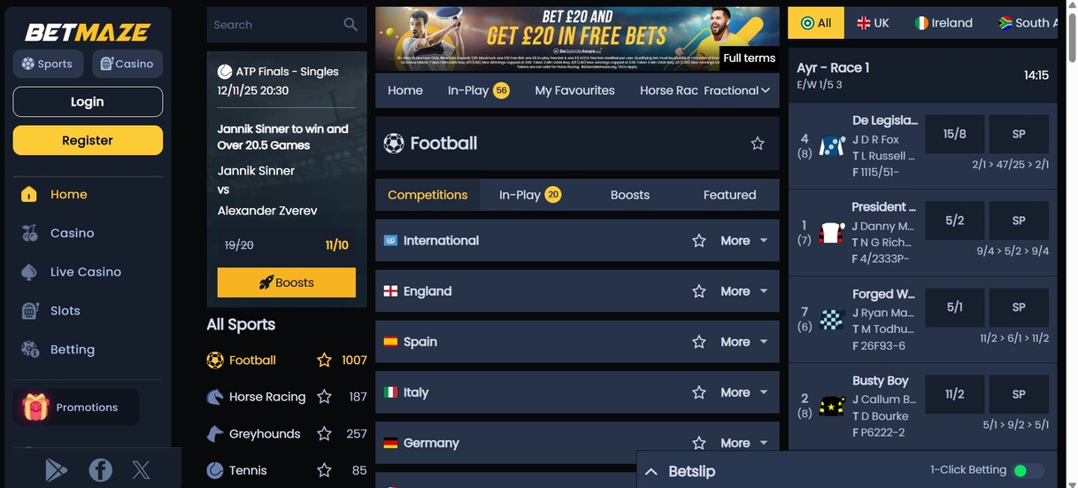 Betmaze Football UK pc