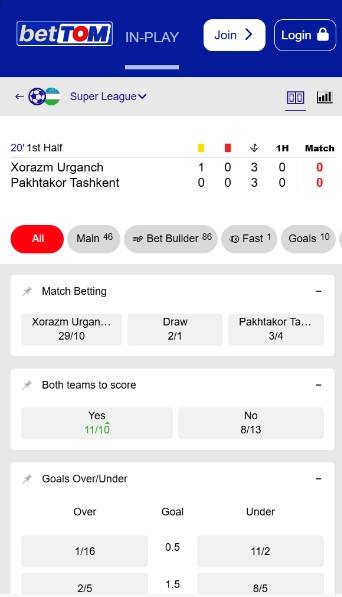 Bettom Inplay Sportsbetting United Kingdom