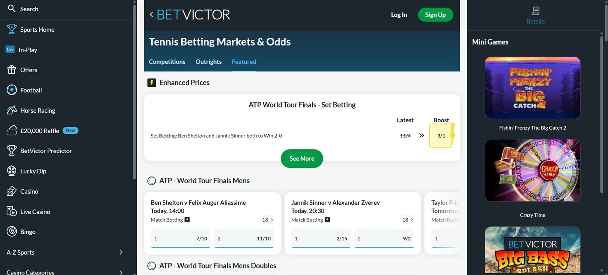 Betvictor UK Tennis