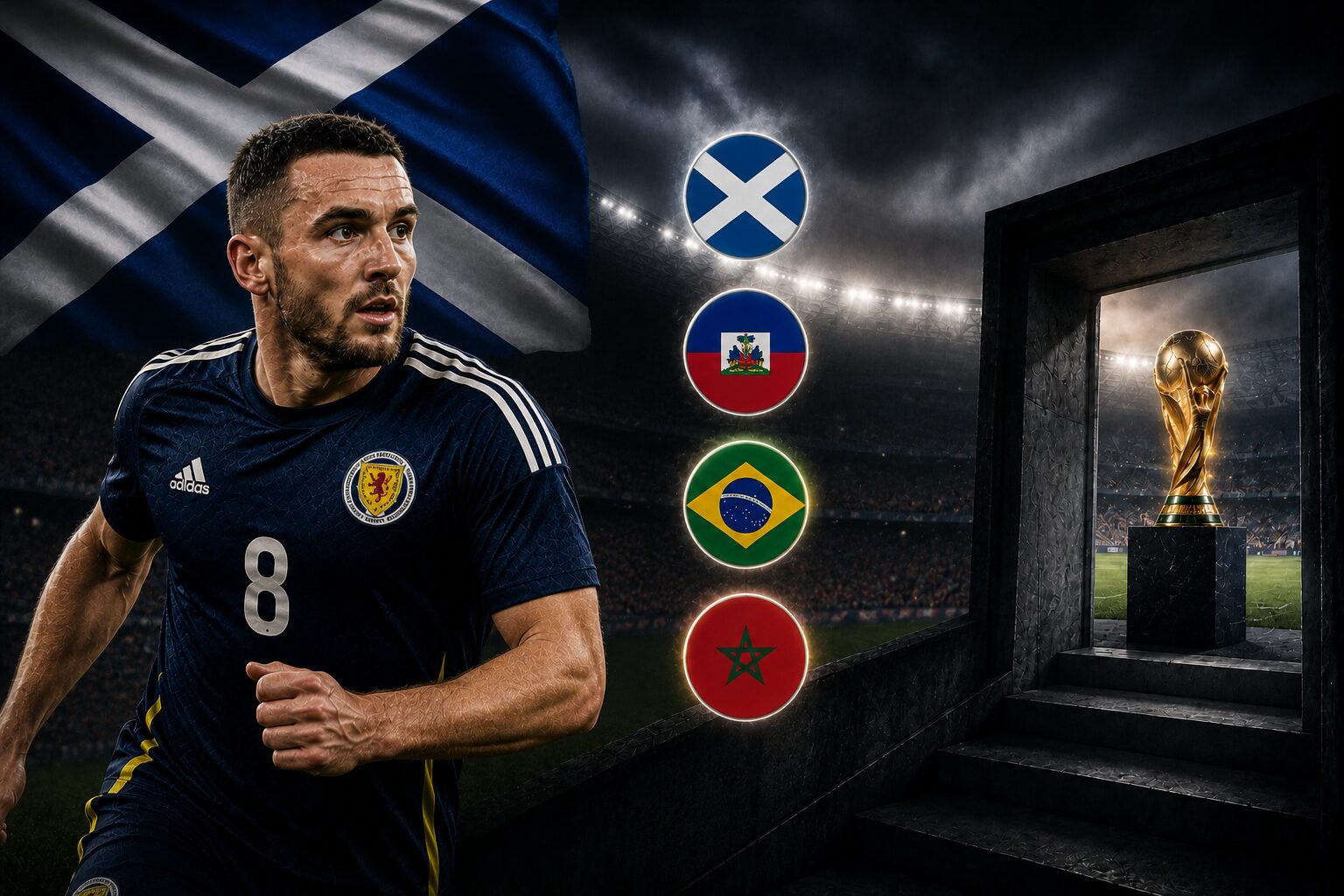 Can Scotland qualify for the knockout stages of the World Cup against Brazil?