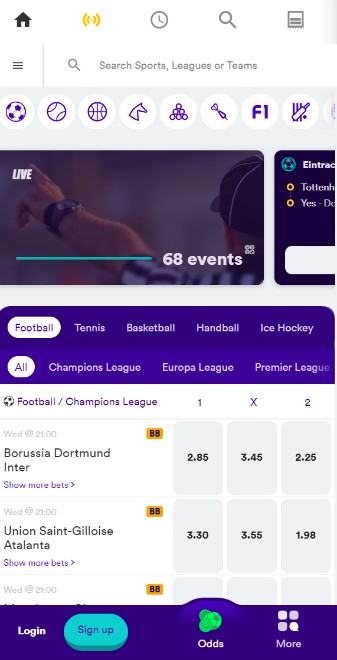Casumo Sports UK Homepage