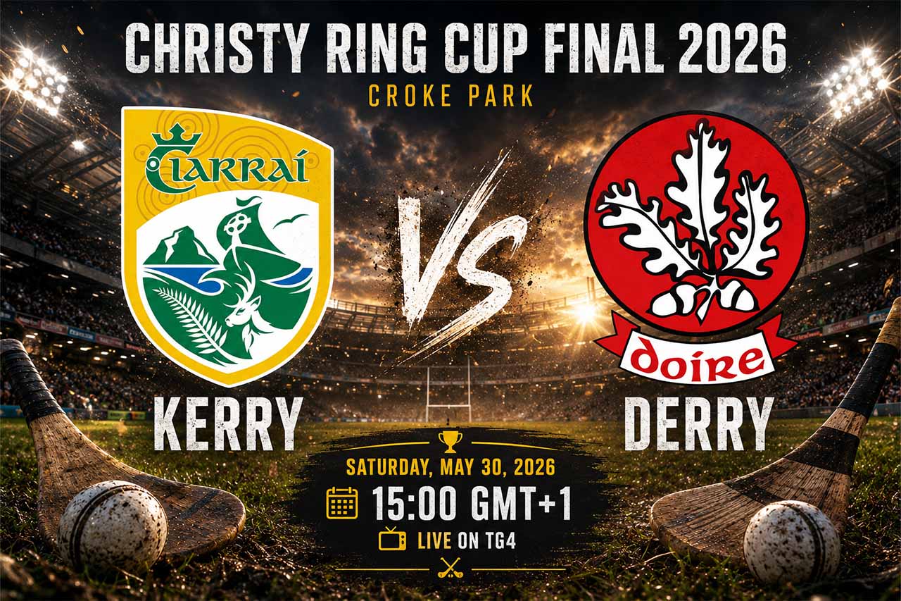 Kerry vs Derry in the Christy Ring Cup Final 2026 at Croke Park