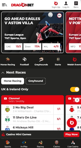 Dragonbet Homepage Sportsbetting United Kingdom