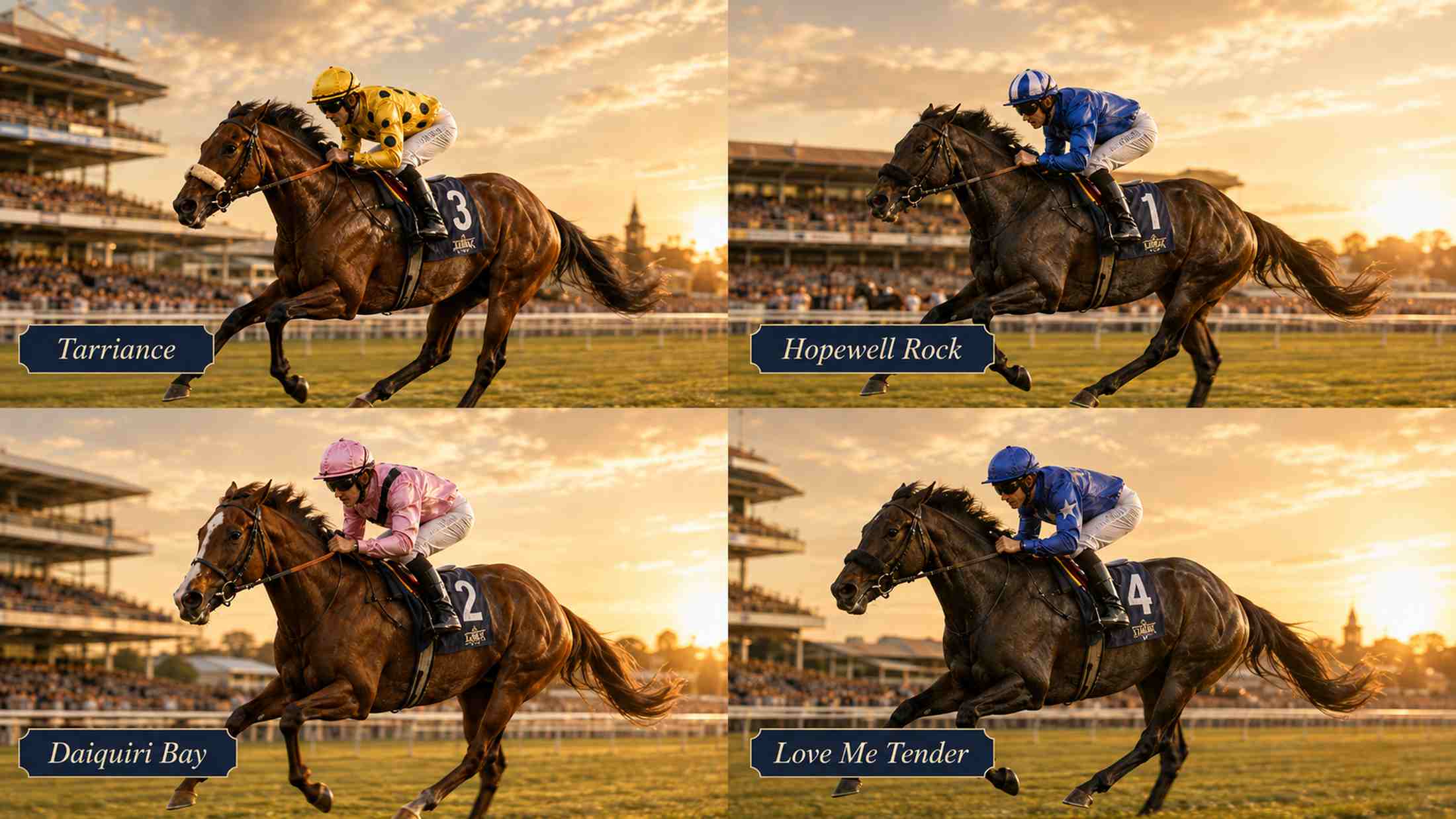 Tarriance, Hopewell Rock, Daiquiri Bay and Love Me Tender