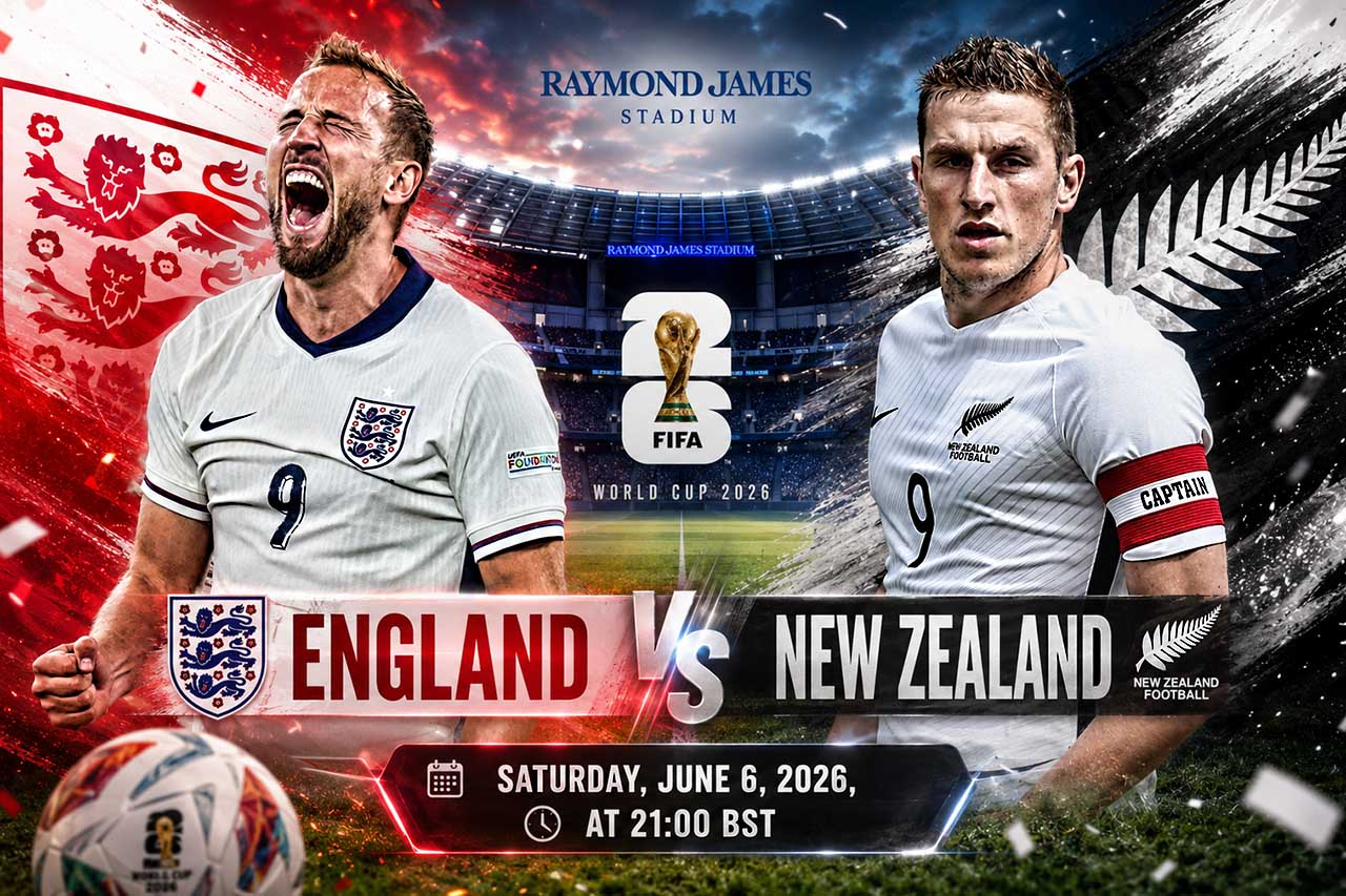England and New Zealand ahead of World Cup friendly