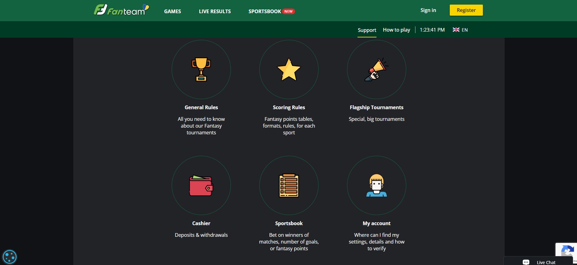 Fanteam Support Sportsbook UK