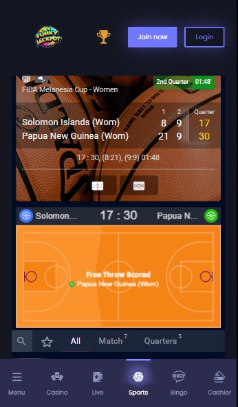 Funky Jackpot Sports Live Betting