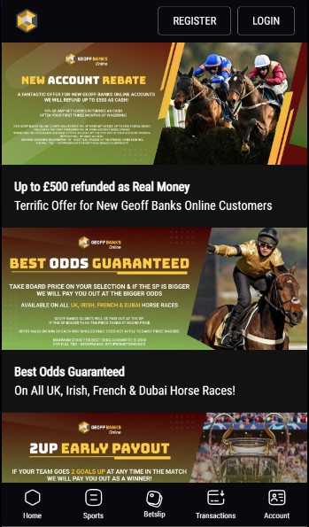 Geoffbanks Sportsbook UK Promotions