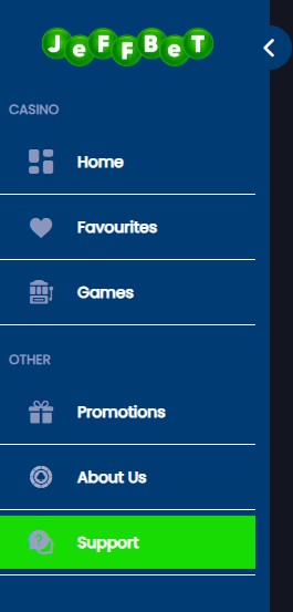 Jeffbet Support button