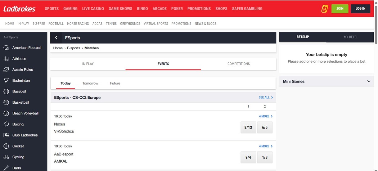Ladbrokes Esports UK