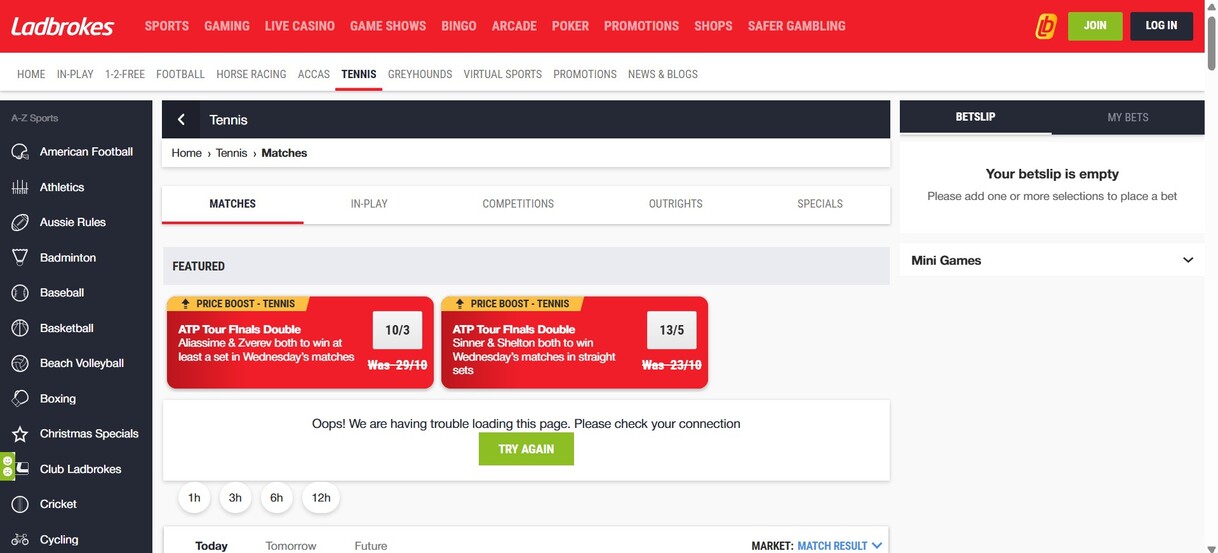 LAdbrokes UK Tennis