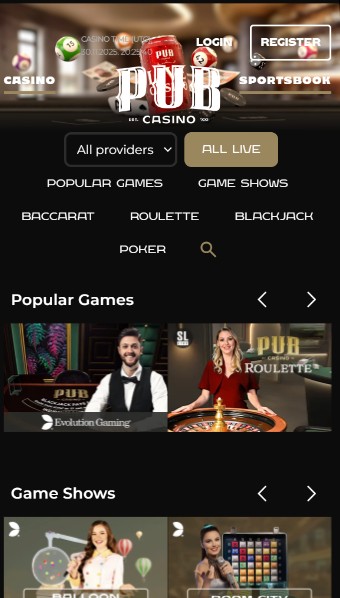 Live Casino Pub Casino UK