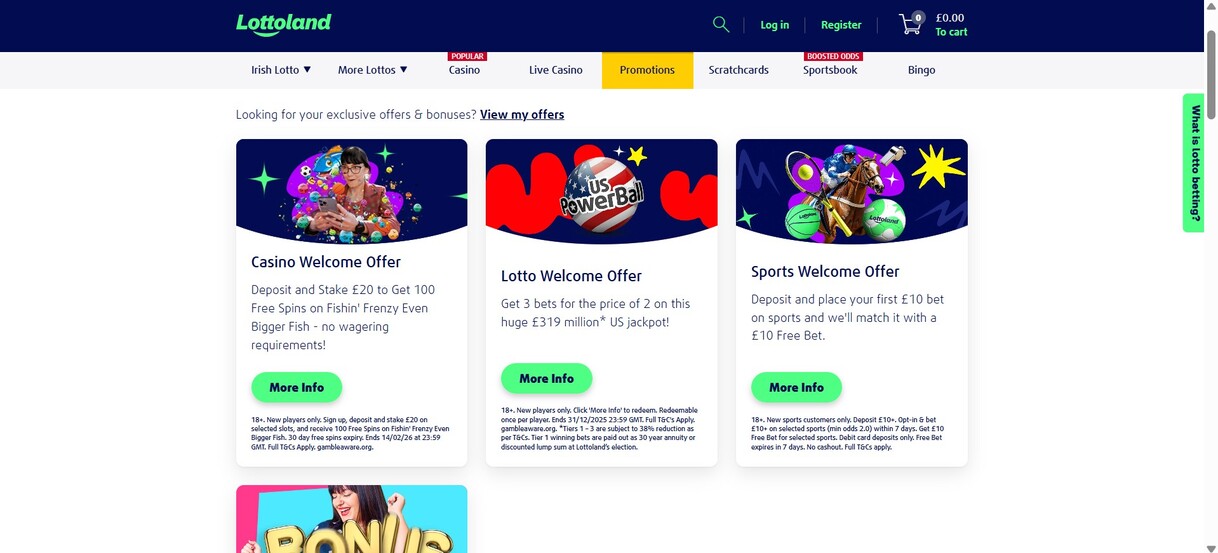 Lottoland Sportsbook UK Promotions