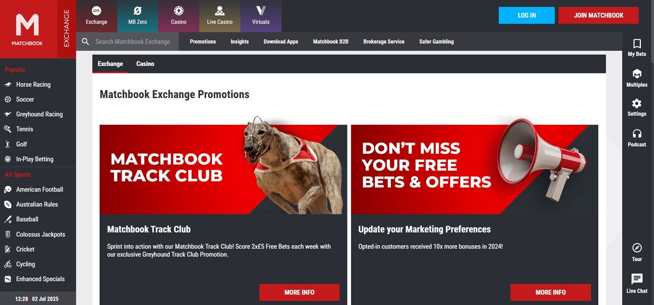 Matchbook Promotions UK pc