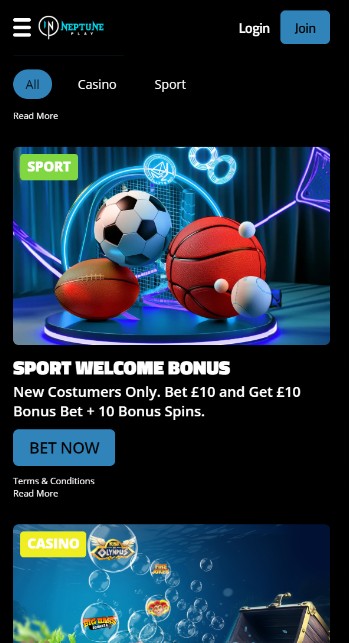 Neptuneplay UK Sportsbook Promotions