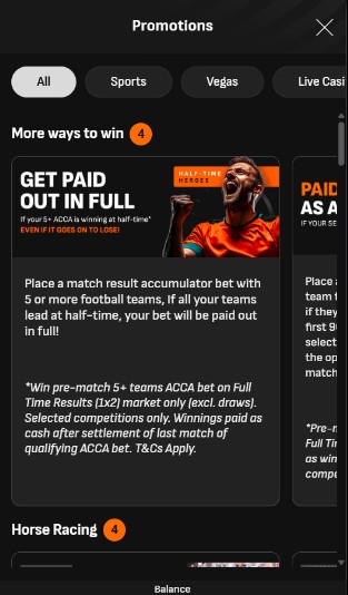 Promotions Livescorebet UK Sports