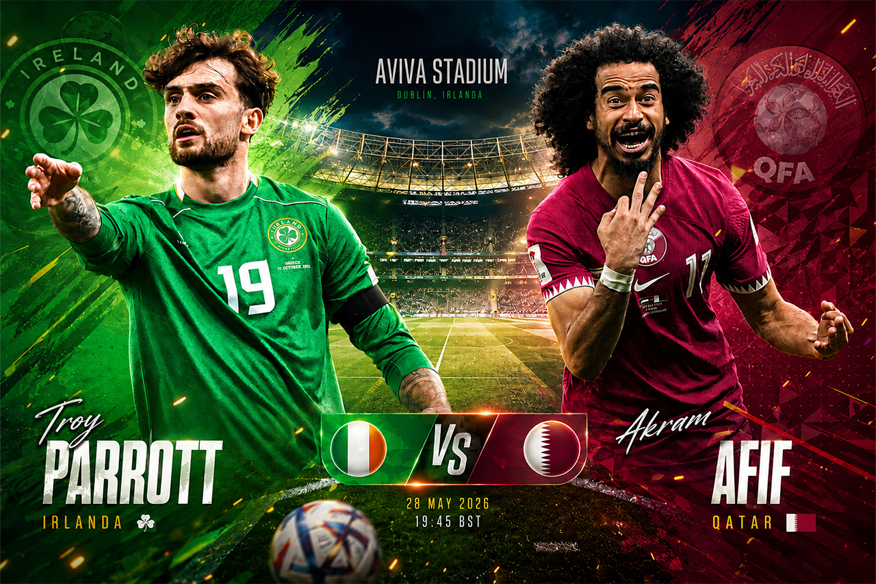 Preview for the international friendly between Republic of Ireland and Qatar on 28 May 2026.