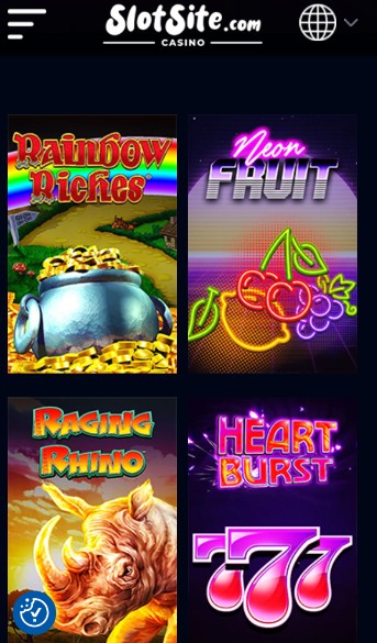 Slotsite Casino Homepage UK