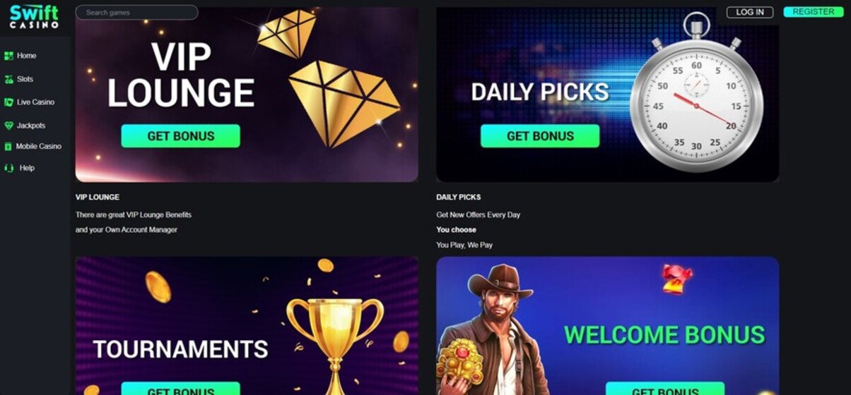 Swift Casino UK Promotions pc