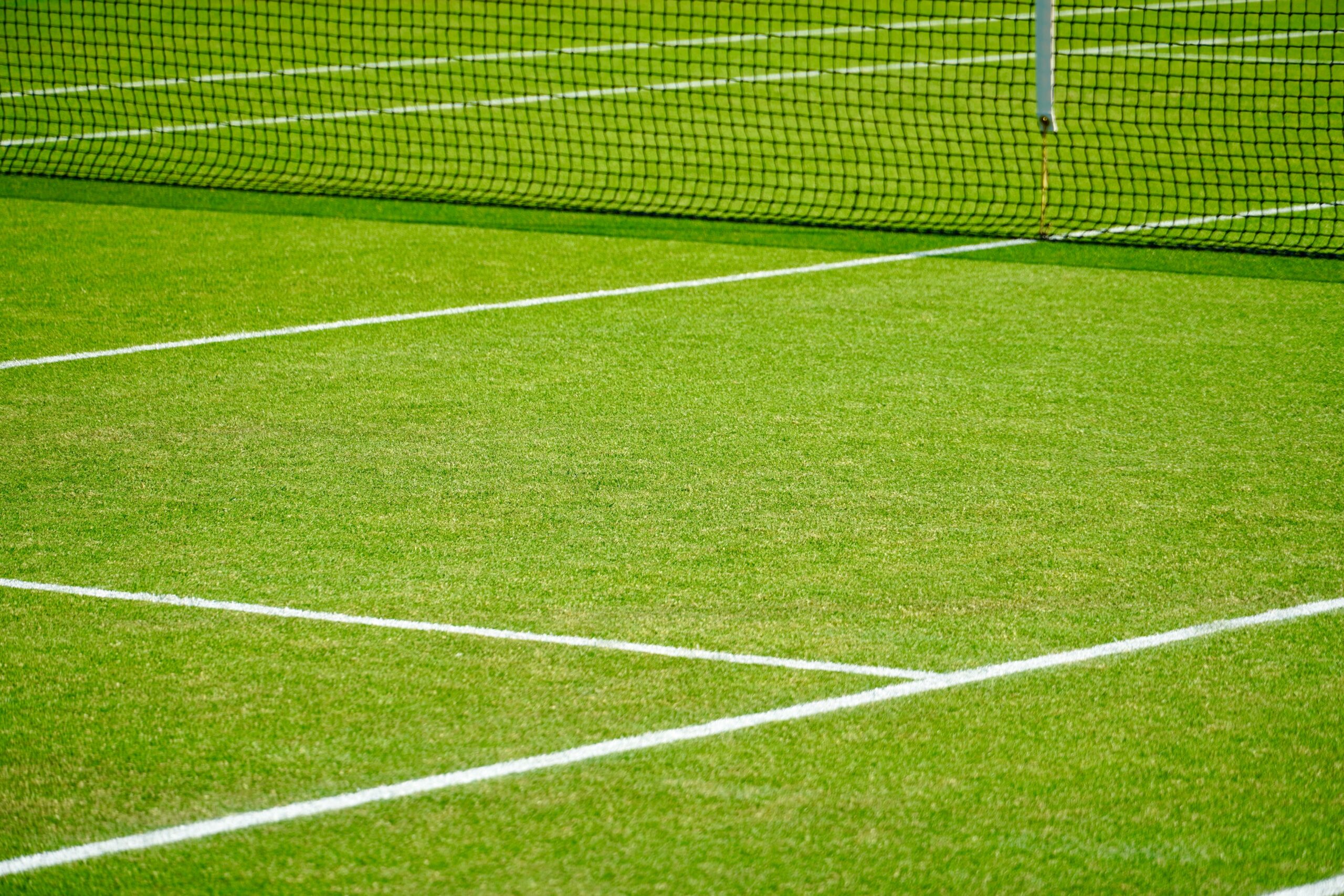 A photo of a tennis court at Wimbledon